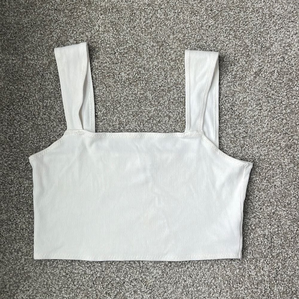 White crop tank